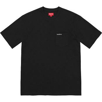 Black Supreme S/S Pocket Tee Sweaters | Supreme 309AP